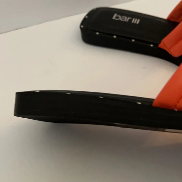 Bar III Womens Solid Slip-On Casual Pool Slides Sandals Orange size 6.5 - Picture 6 of 11